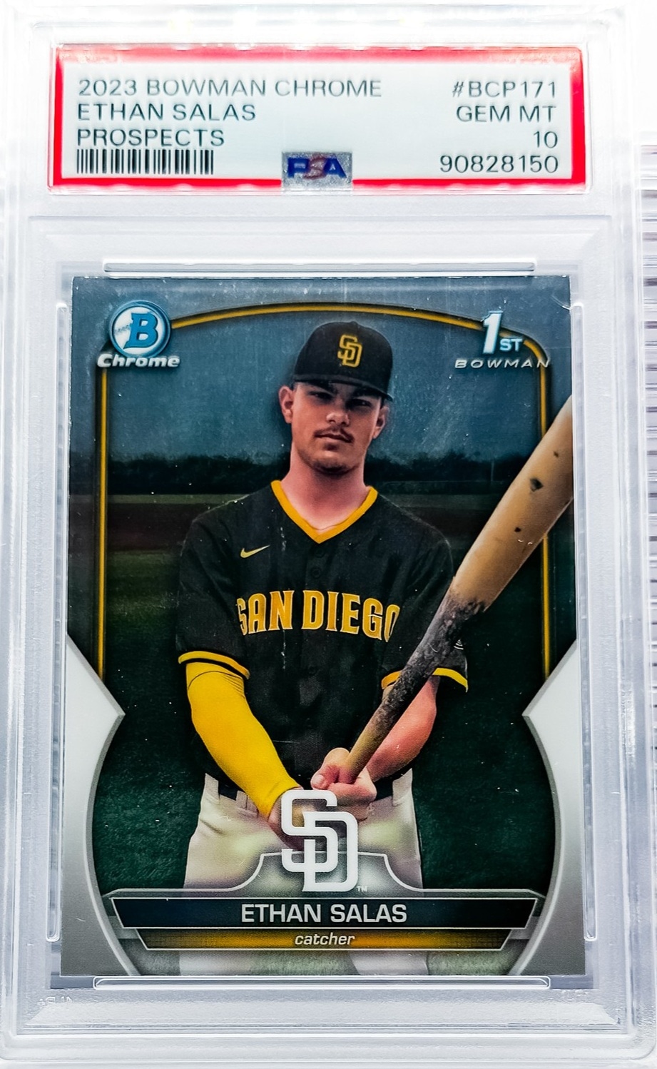 2023 Bowman Chrome #BCP-171 Ethan Salas Chrome Prospects PSA 10
