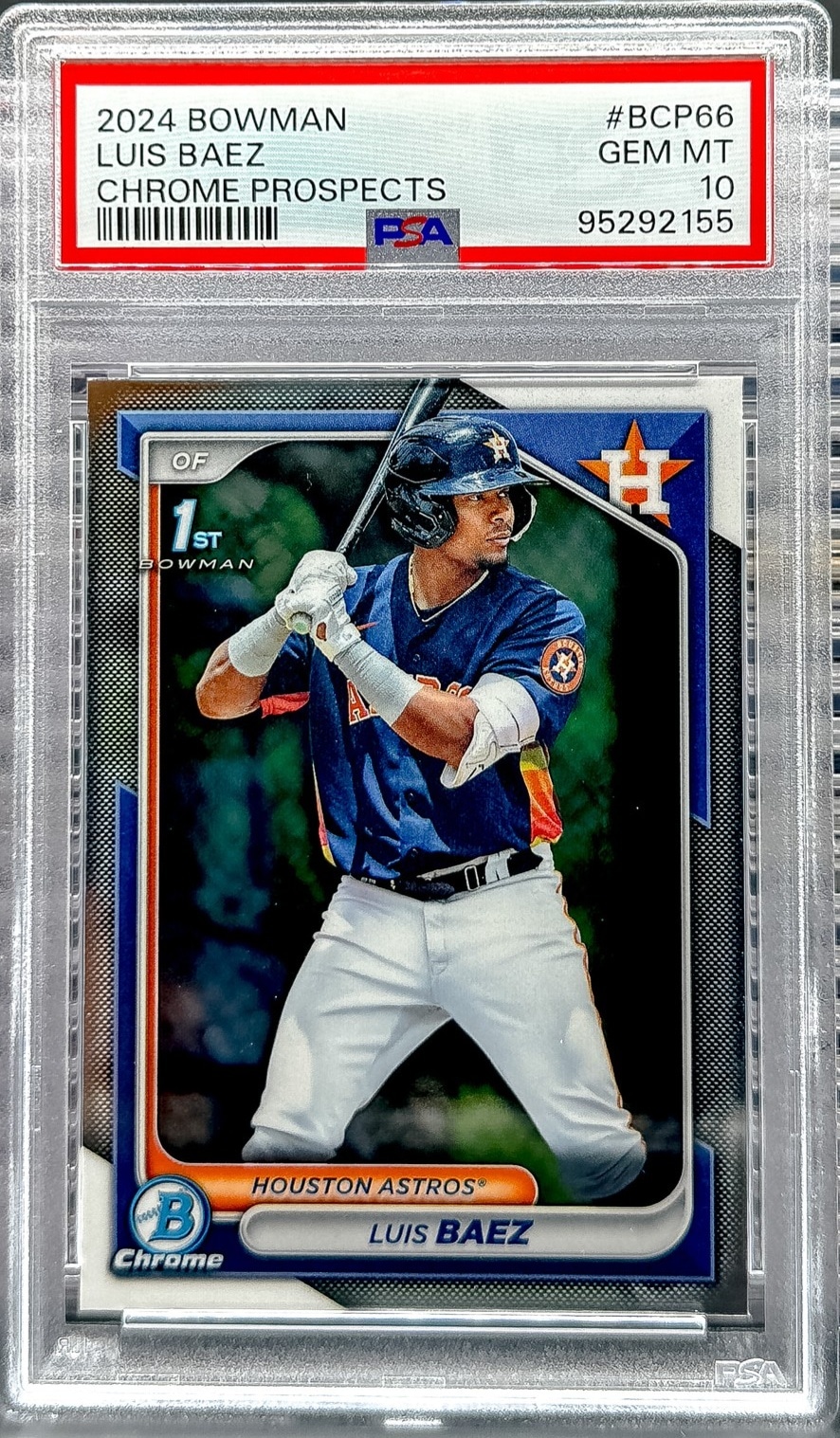 2024 Bowman #BCP-66 Luis Baez Chrome Prospects PSA 10