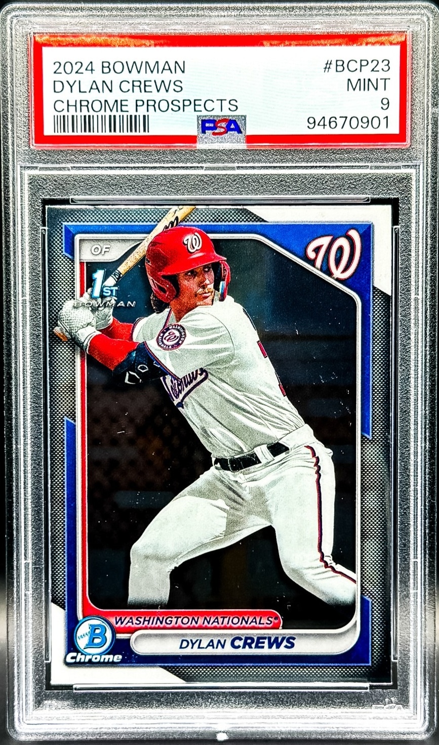 2024 Bowman Chrome Prospects #BCP-23 Dylan Crews PSA 9