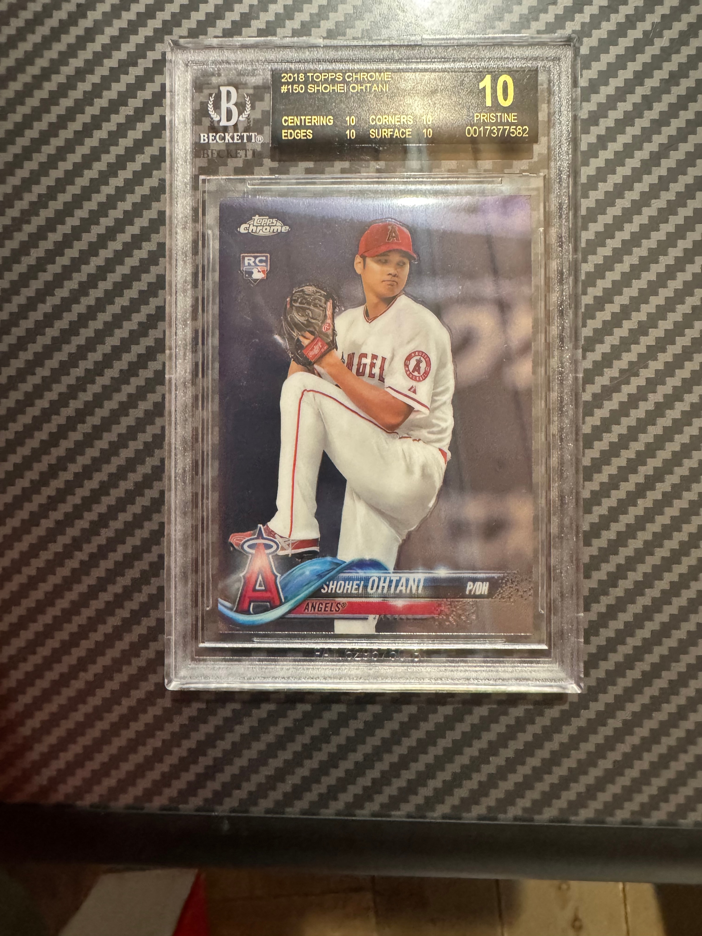 2018 Topps Chrome #150 Shohei Ohtani BGS Black Label Pristine 10